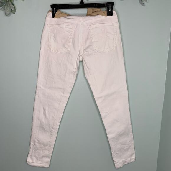 AG Adriano Goldschmeid Stilt Roll-up Maternity White  26 - Picture 2 of 8